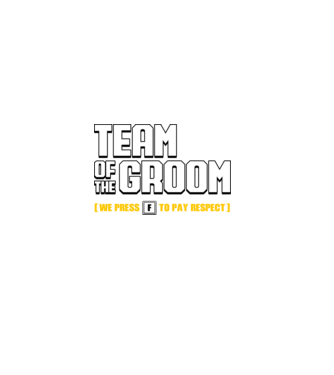 Team of the Groom model negru pe tricou