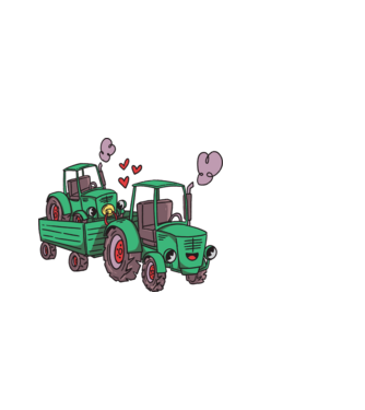 TRACTOR model negru pe tricou