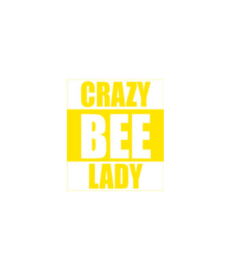Crazy bee lady model negru pe tricou