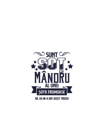 Sunt soț mândru al unei soții frumoase - da, ea mi-a dat acest tricou model alb pe tricou