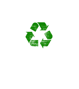 RECYCLE model negru pe tricou