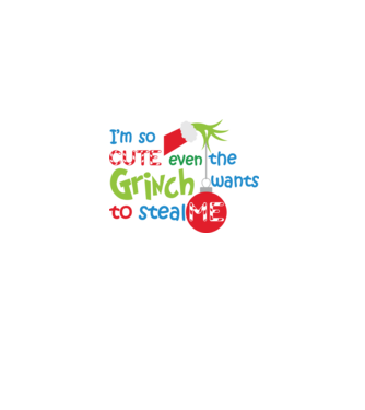 So cute Grinch model gri pe tricou