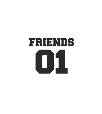 Friends 01 model alb pe tricou