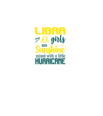 Sunshine with Hurricane LIBRA model negru pe tricou