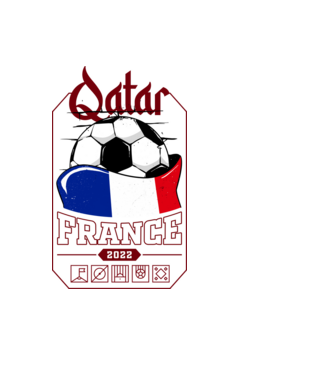 Qatar teams France model negru pe tricou