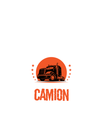 Bărbatul adevărat conduce un camion model negru pe tricou
