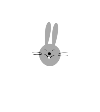 rabbit model roz neon pe tricou