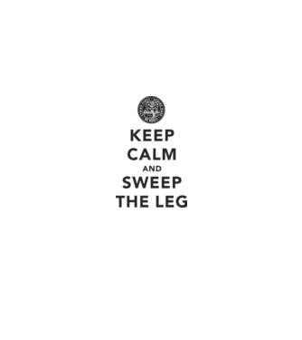 Keep calm and weep the leg cobra kai model alb pe tricou
