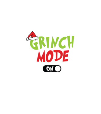 Grinch Mode model alb pe tricou