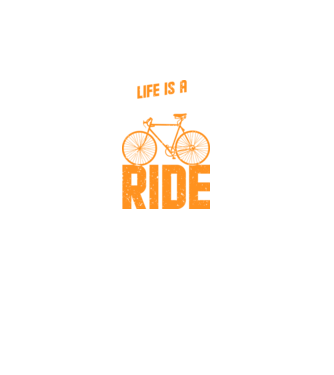 Life is a beautiful ride model negru pe tricou