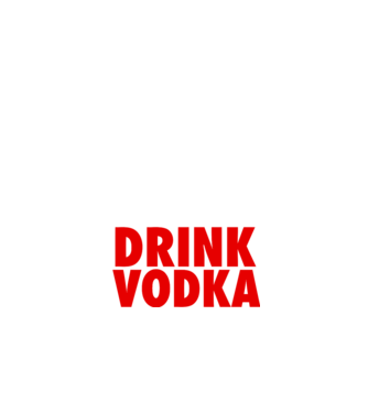 SAVE WATER DRINK VODKA model negru pe tricou