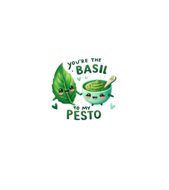 Basil to my Pesto model roz deschis pe tricou