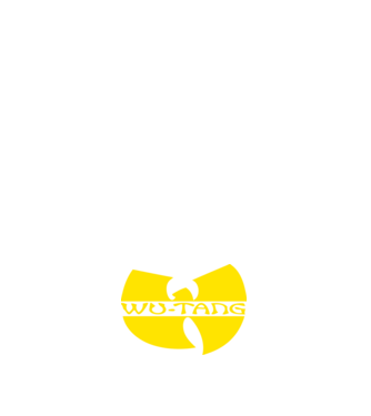 wu tang logo model albastru închis pe tricou