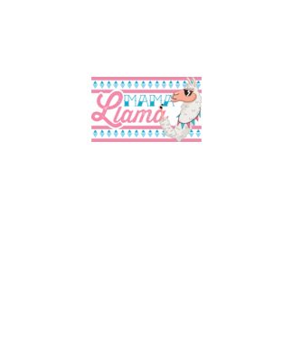 Mama LLama model alb pe tricou