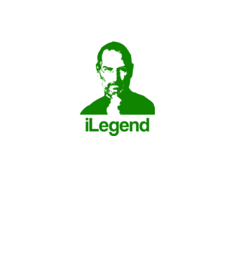 iLegend Steve Jobs model alb pe tricou