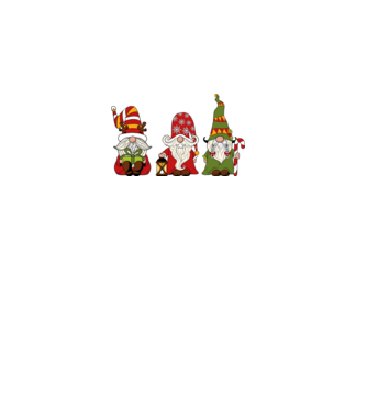 Xmas gnomes 2 model negru pe tricou