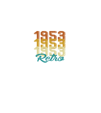 1953 Retro model alb pe tricou