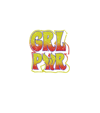 Girl Power retro model negru pe tricou