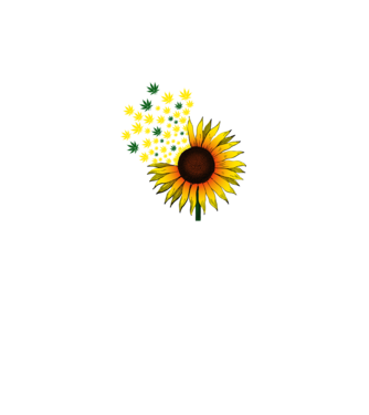 Sunflower Weed model alb pe tricou