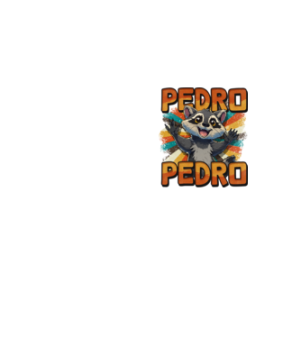 Retro Pedro model galben neon pe tricou