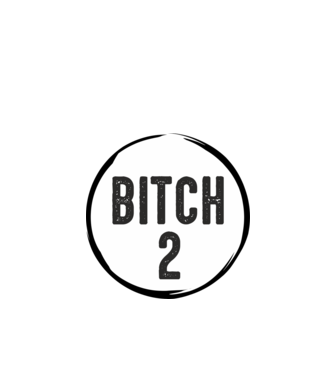 BITCH 2 model verde de măr pe tricou