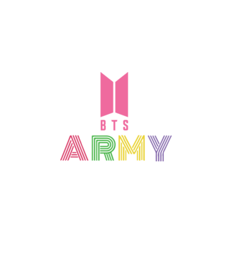 BTS ARMY model negru pe tricou