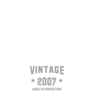 Vintage - 2007 model alb pe tricou