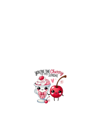 Cherry to my Sunday model negru pe tricou