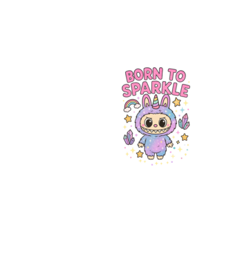 Born to sparkle model galben neon pe tricou