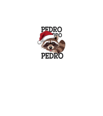 Pedro pedro xmas model alb pe tricou