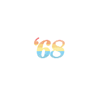 Retro Birthday 1968 model negru pe tricou