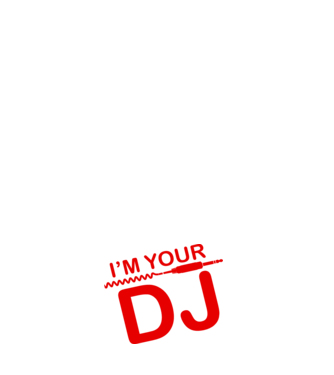 Im your DJ model negru pe tricou