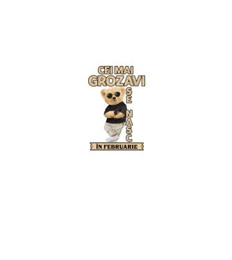 Teddy cel cool februarie model albastru jeanși pe tricou