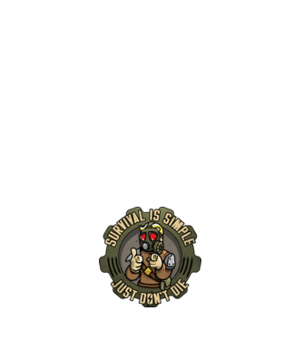 Survival model alb pe tricou