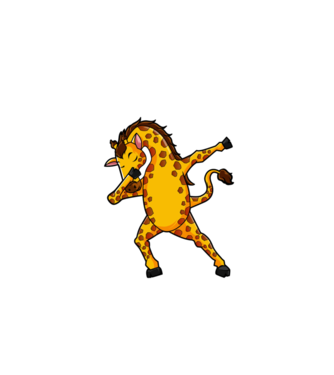 Girafă DAB model roșu pe tricou