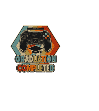 Graduation Completed model negru pe tricou