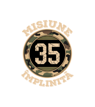 Misiune împlinită 35 model negru pe tricou