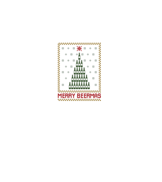 Merry Beermas model negru pe tricou
