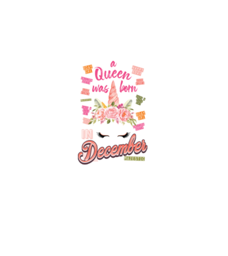 A queen was born in DECEMBER model alb pe tricou