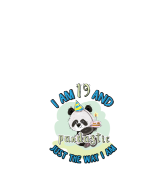 PANDASTIC 19 model alb pe tricou