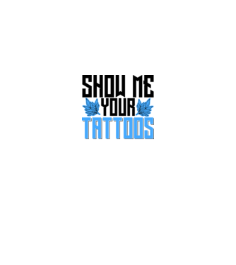 Show me your tattoos model alb pe tricou