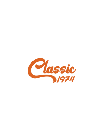 1974 Classic model alb pe tricou