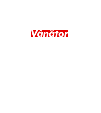 vânător model alb pe tricou