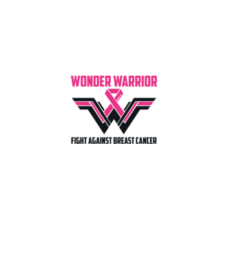 WONDER WARRIOR model alb pe tricou