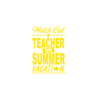 Profesor vacanță de vară ENG model negru pe tricou