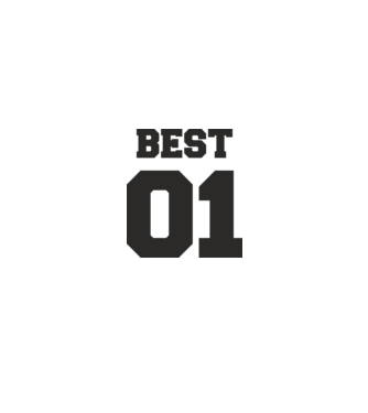 Best 01 model alb/roșu pe tricou