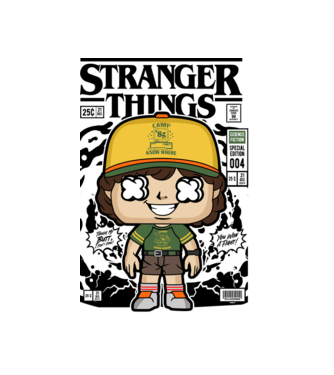 stranger things cereal model alb pe tricou
