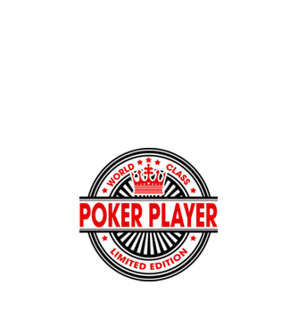 World class JUCĂTOR POKER model alb pe tricou