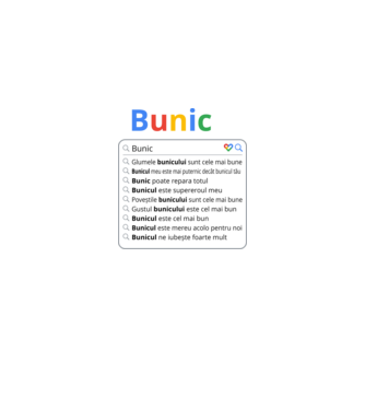 căutare Google Bunic model negru pe tricou