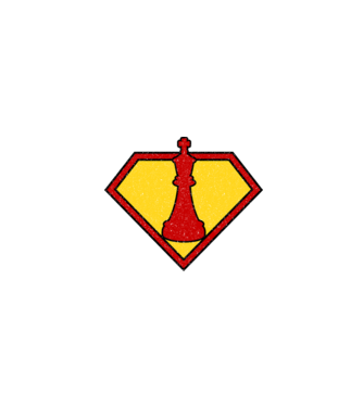 SuperChess rege model turcoaz pe tricou